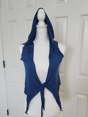 NWT Umba Love Hooded Fairy Pixie Top Slate Blue